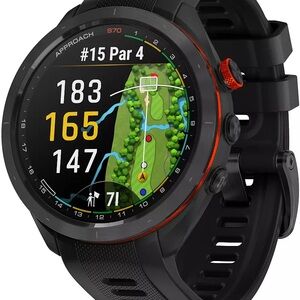 Garmin Approach S70 Black and Orange Smartwatch